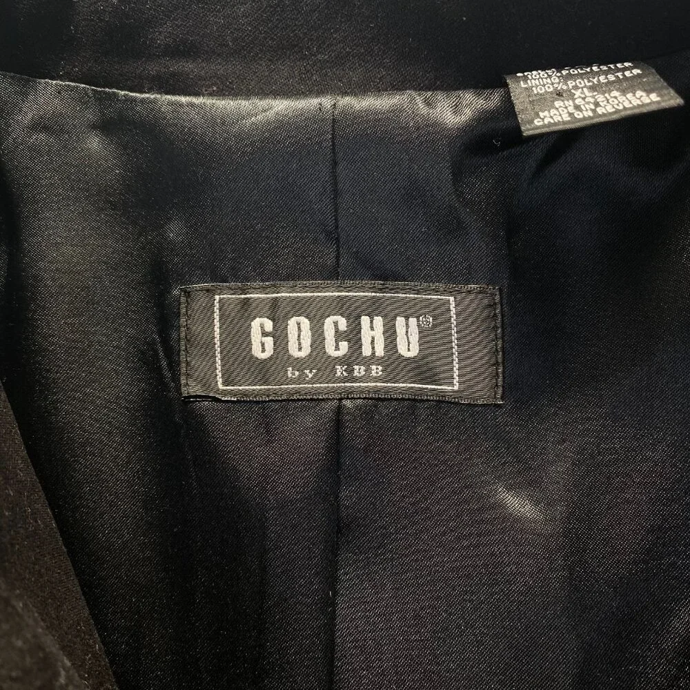 Gochu by KBB‎ Shirt Mens Size XL Black Utility Workwear Pockets Zipper